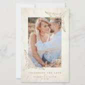 Budget Golden Lace Ornament Flourish Photo Couple  (Voorkant)