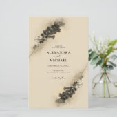 Budget Golden Lavender Flowers Weddenschap (Staand voorkant)