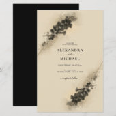 Budget Golden Lavender Flowers Weddenschap (Voorkant / Achterkant)