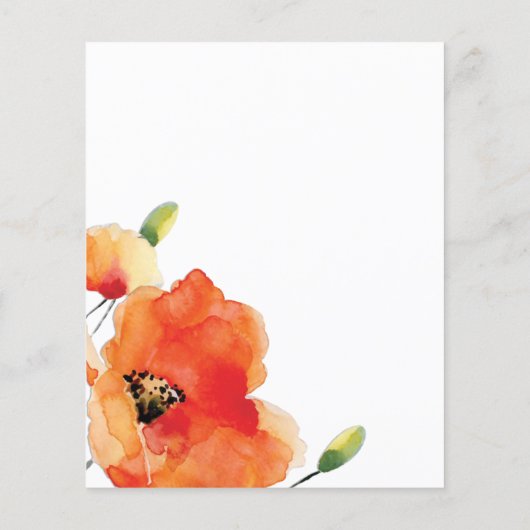 Budget Golden Poppy Moederdag Brunch (Achterkant)