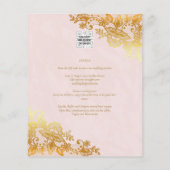 BUDGET GOLDEN RAND Alles-in-1 Trouw Uitnodiging QR Flyer (Achterkant)