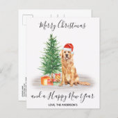 Budget Golden Retriever Hondenliefhebber Kerstmis  (Voorkant / Achterkant)