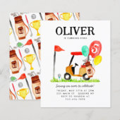 Budget Golfkar Bag Balloon Kinder Golfer Verjaarda (Voorkant / Achterkant)