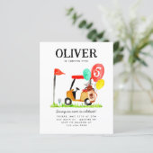 Budget Golfkar Bag Balloon Kinder Golfer Verjaarda (Staand voorkant)