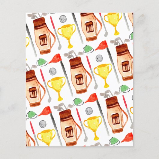 Budget Golfkar Bag Balloon Kinder Golfer Verjaarda (Achterkant)