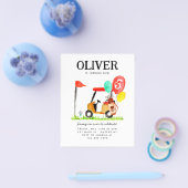 Budget Golfkar Bag Balloon Kinder Golfer Verjaarda Flyer (Enkel)