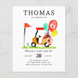 Budget Golfkar Bag Balloon Kinder Par-t-shirt Verj Flyer