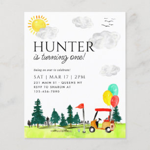 Budget Golfkar Country Club Balloon Kind Verjaarda Flyer
