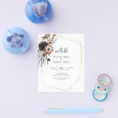 BUDGET Gothic Boho Save the Date Flyer (Enkel)