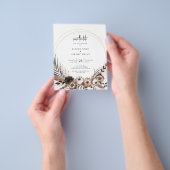 BUDGET Gothic Boho Save the Date Flyer (Hand)