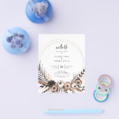 BUDGET Gothic Boho Save the Date Flyer (Enkel)