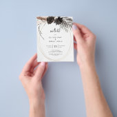 BUDGET Gothic Boho Save the Date Flyer (Hand)