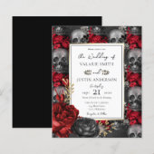 Budget Gothic Floral Skulls Wedding (Voorkant / Achterkant)