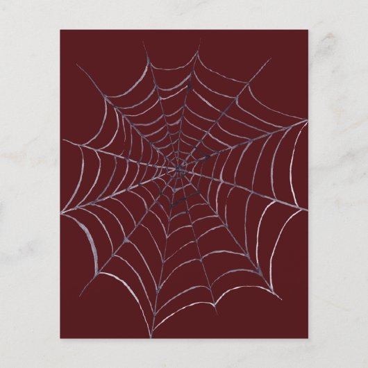 Budget Gothic Halloween Bruiloft Bourgogne Zwart (Achterkant)