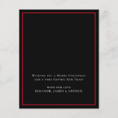 Budget Gothic Santa Skull Merry Christmas Kaart (Achterkant)