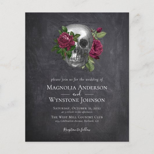 Budget Gothic Skull Floral Wedding (Voorkant)