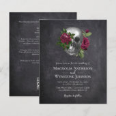 Budget Gothic Skull Floral Wedding (Voorkant / Achterkant)