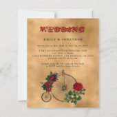 BUDGET Gothic Steampunk Bicycle QR Weddenschap uit (Voorkant)