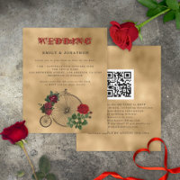 BUDGET Gothic Steampunk Bicycle QR Weddenschap uit