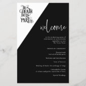 Budget Gothic tot de dood Doe ons Deel Trouwprogra (Voorkant)