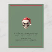 Budget Gothic Tree Merry Christmas Kaart (Achterkant)