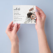 BUDGET Gotische Boho Save the Date Flyer (Hand)