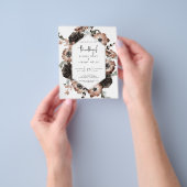 BUDGET Gotische Boho Trouw Uitnodiging Flyer (Hand)