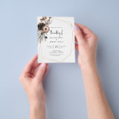 BUDGET Gotische Boho Trouw Uitnodiging Flyer (Hand)