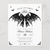 Budget Gotische Bruids Douche Uitnodiging Flyer (Voorkant)