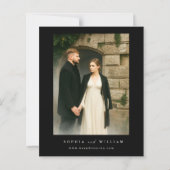 BUDGET Gotische schedel Hallowedding Retro bruilof (Achterkant)