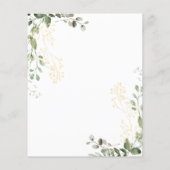 BUDGET Goud en groen Eucalyptus Fotobruiloft (Achterkant)