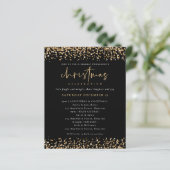 Budget Goud Glitter Kerstmis Progressieve Partij (Staand voorkant)