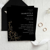 Budget Goud Land Bloemen Huwelijksceremonie Progra