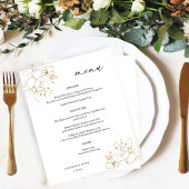 Budget Goud Land Bloemen Menu