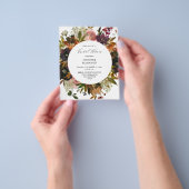 Budget Goud, Paarse Blush Roze Bruidsfeest Flyer (Hand)