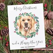 Budget Goud Retriever Hond Kerstkaart