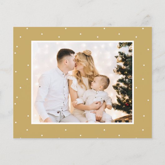 Budget Goud Script 5 Foto Kerstvakantie Flyer (Achterkant)