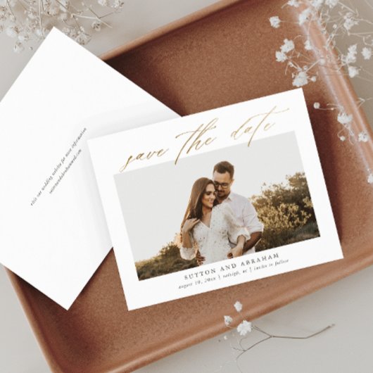 Budget Goud Script Foto Save the Date