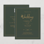 BUDGET Goud Tekst Script Elegant Modern (Voorkant / Achterkant)