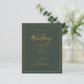 BUDGET Goud Tekst Script Elegant Modern (Staand voorkant)