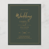 BUDGET Goud Tekst Script Elegant Modern (Voorkant)