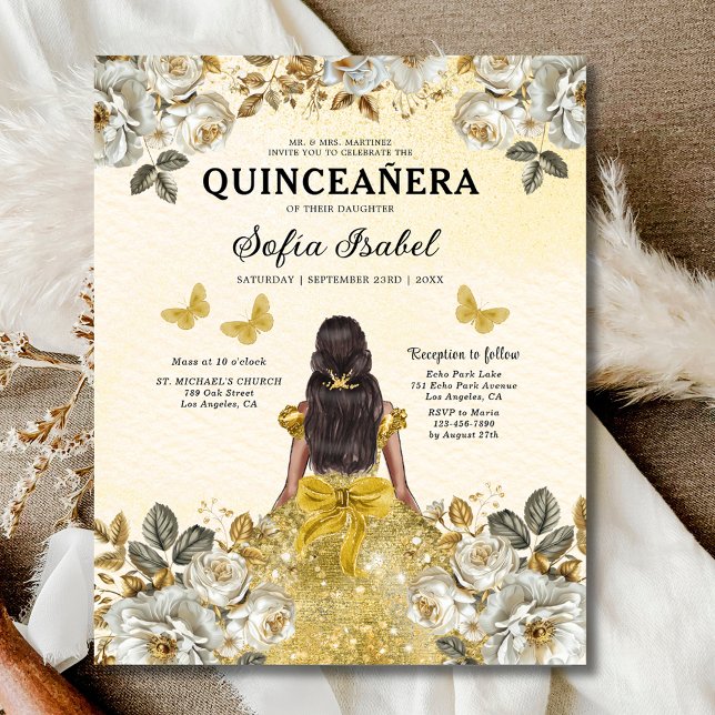 Budget Goud Tweetalig Spaans Quinceanera (Creator heeft geüpload)