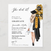 Budget goud zwart verpleegster ze deed het Afstude (Voorkant)