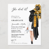 Budget goud zwart verpleegster ze deed het Afstude (Voorkant)