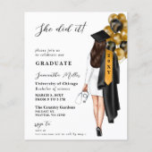 Budget goud zwart verpleegster ze deed het Afstude (Voorkant)