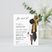 Budget Goud Zwarte Verpleegster Ze Heeft Het Gedaa (Staand voorkant)