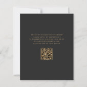 Budget Gouden Agaat Donkere QR-code 50e verjaardag (Achterkant)