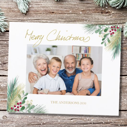 Budget Gouden Bessen Foto Kerstmis