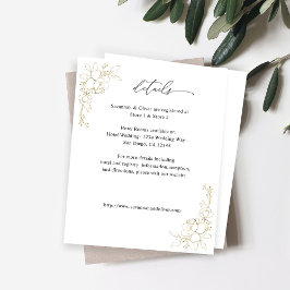 Budget Gouden Gelijnde Bloemen Details