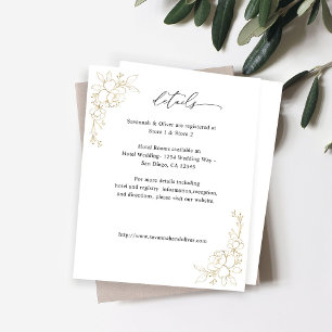 Budget Gouden Gelijnde Bloemen Details